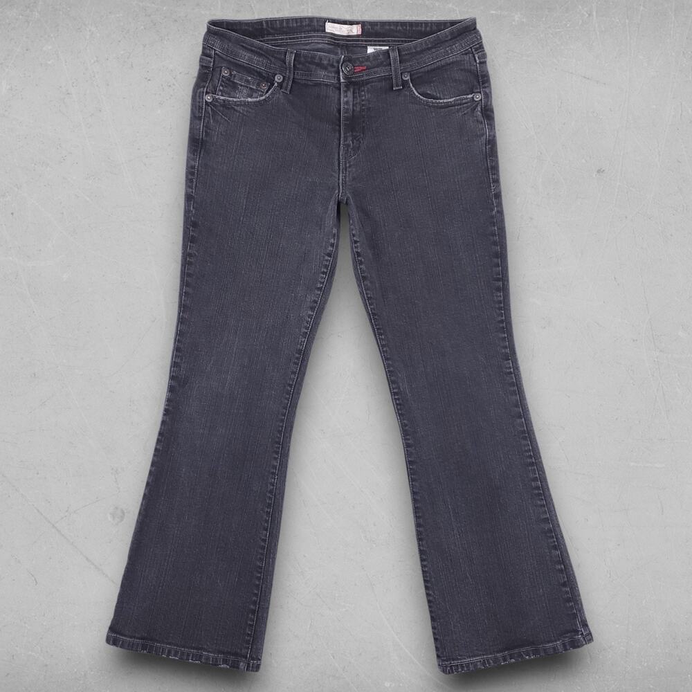 Levis 518 Bootcut Jeans Women‎ 32 Black Stretch Low Rise Y2K Cowgirl Chic Rodeo